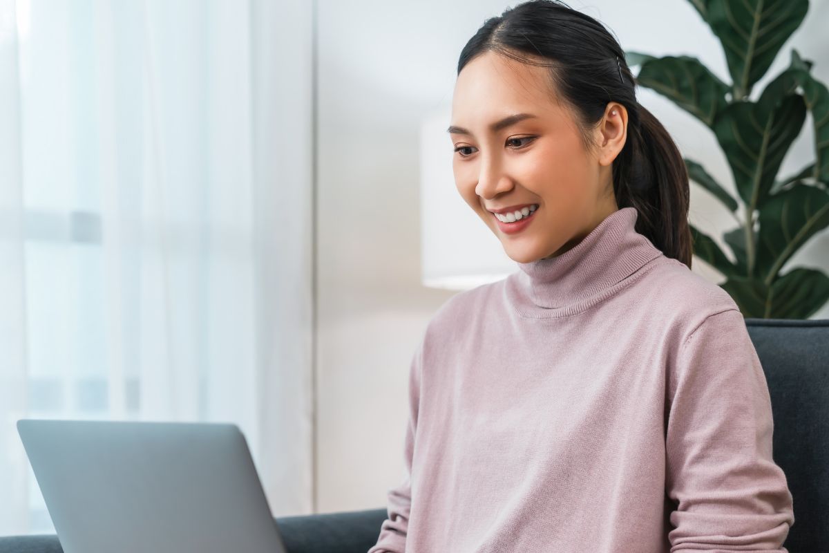 A picture of someone smiling.