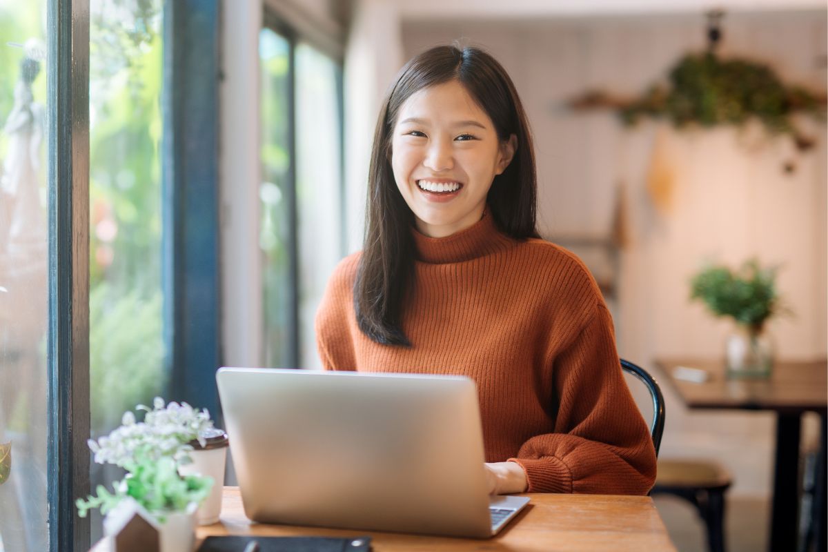 A picture of someone smiling.