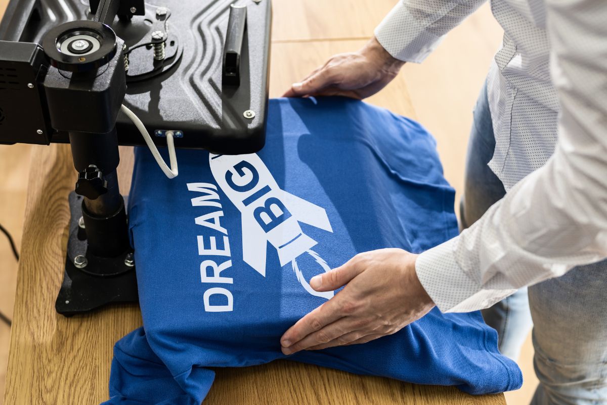 Une image de business d'impression à la demande.