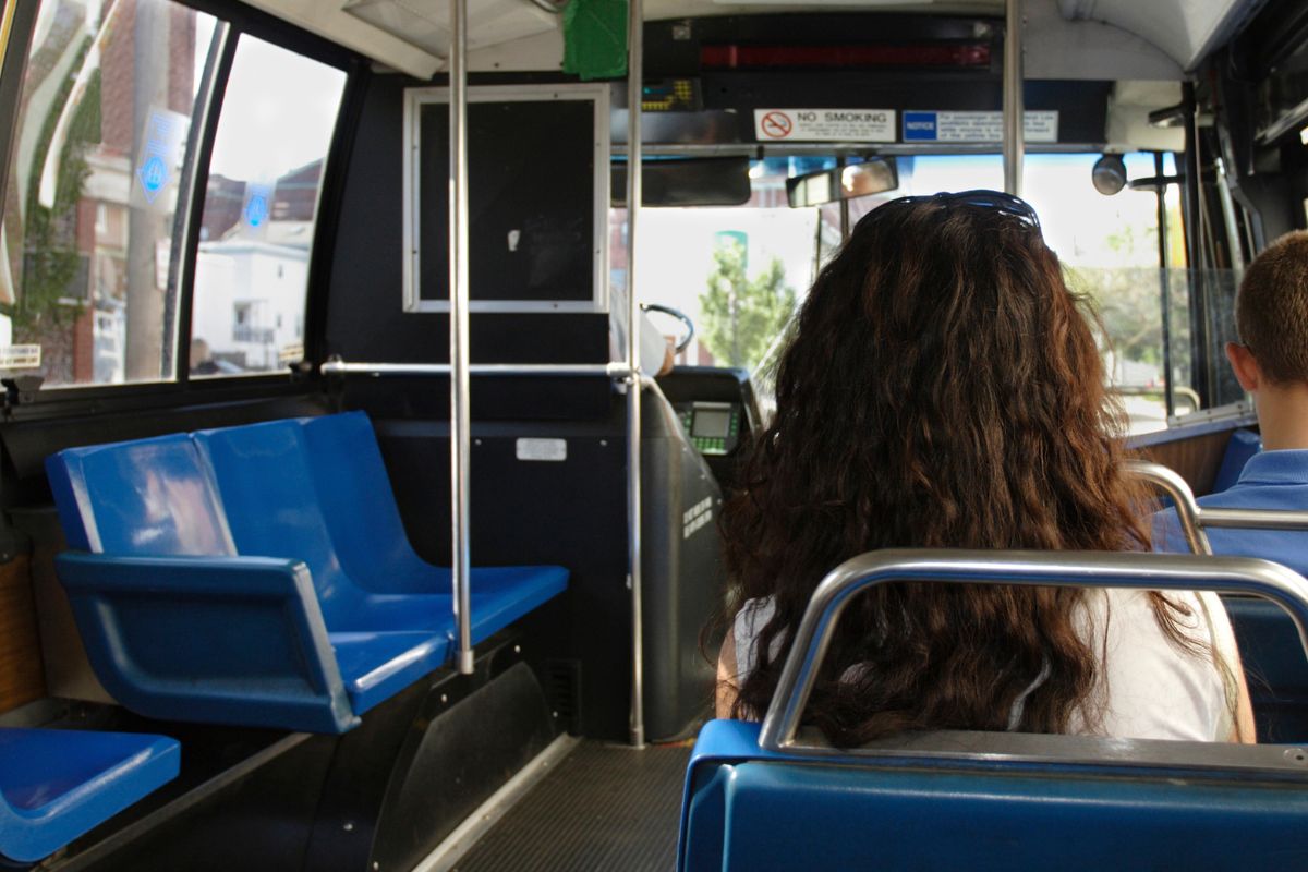 A picture of public transportation.