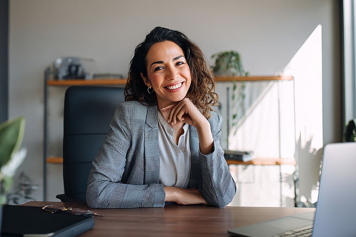 A picture of someone smiling.