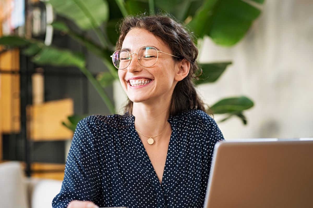 A picture of someone smiling.