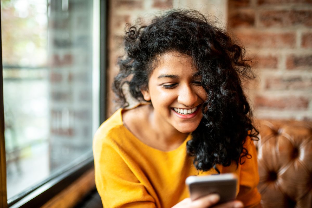 A picture of someone smiling.