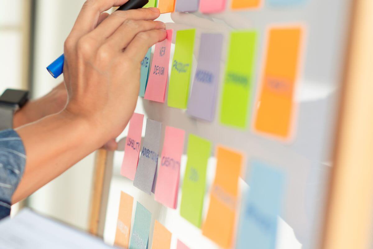 A picture of a DIY bulletin board.