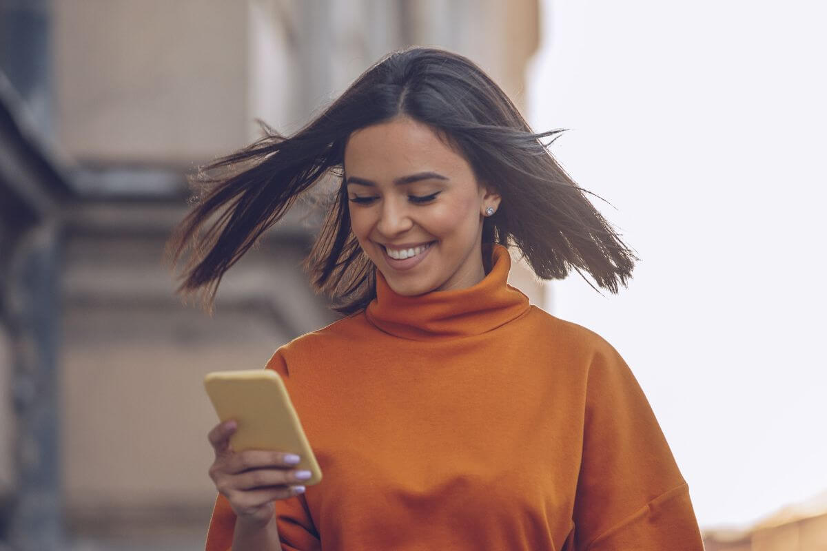 A picture of someone smiling.