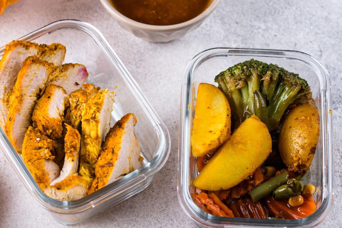 A picture of leftovers.