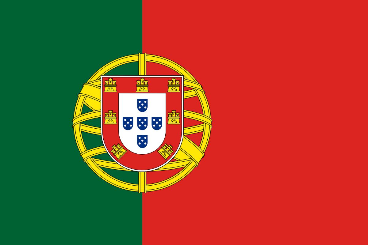 Le drapeau du Portugal.