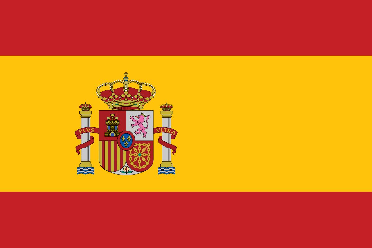Le drapeau de l'Espagne.