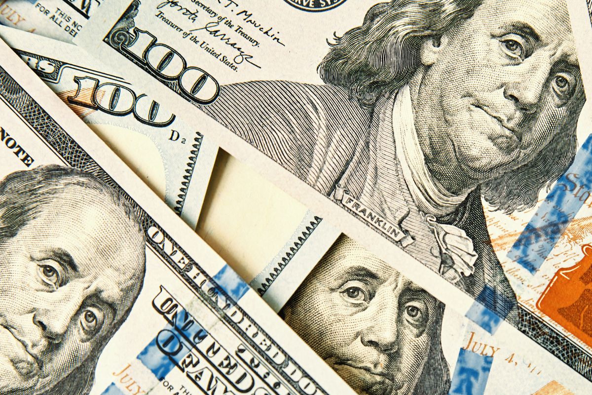 An image shows dollar bills.