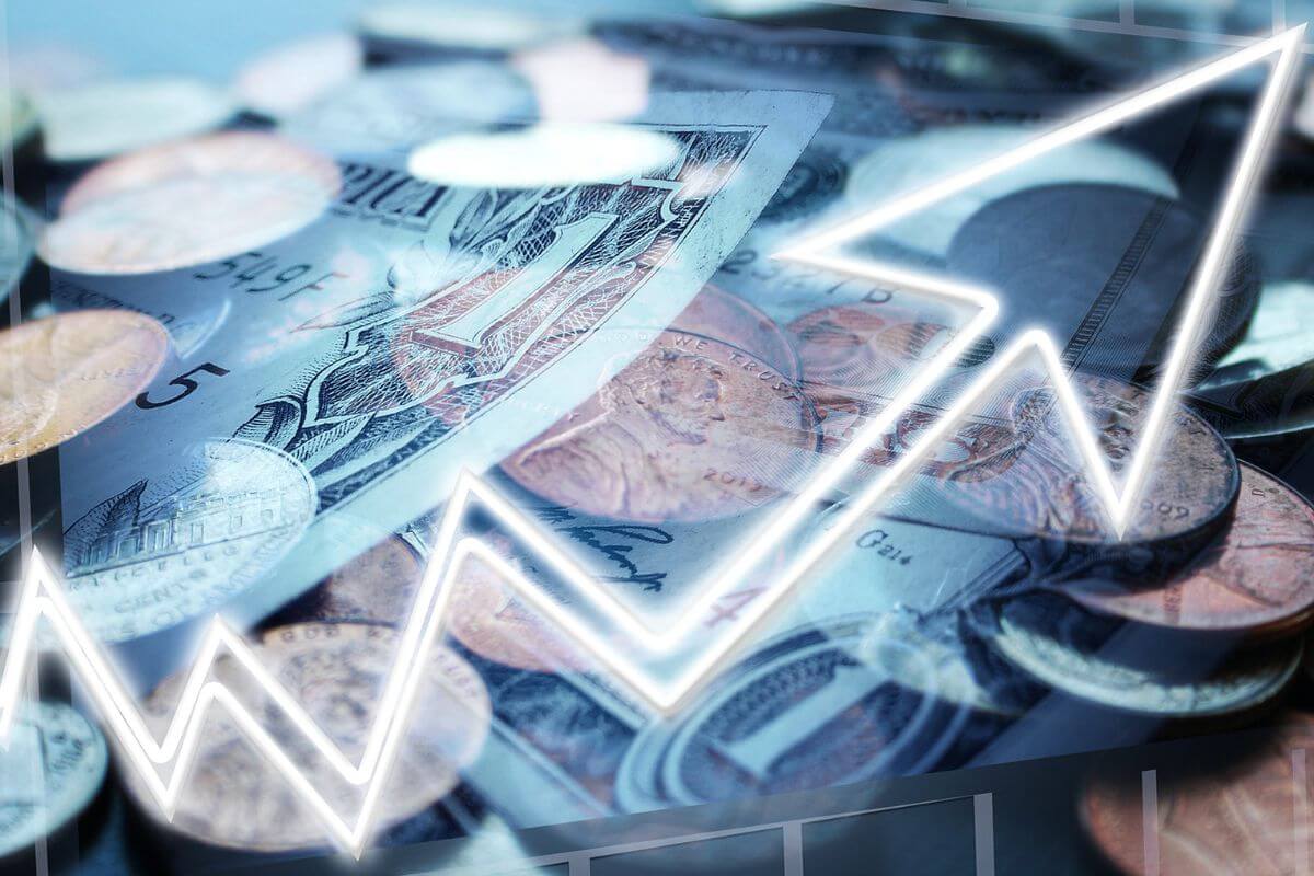 A picture shows a money investment.