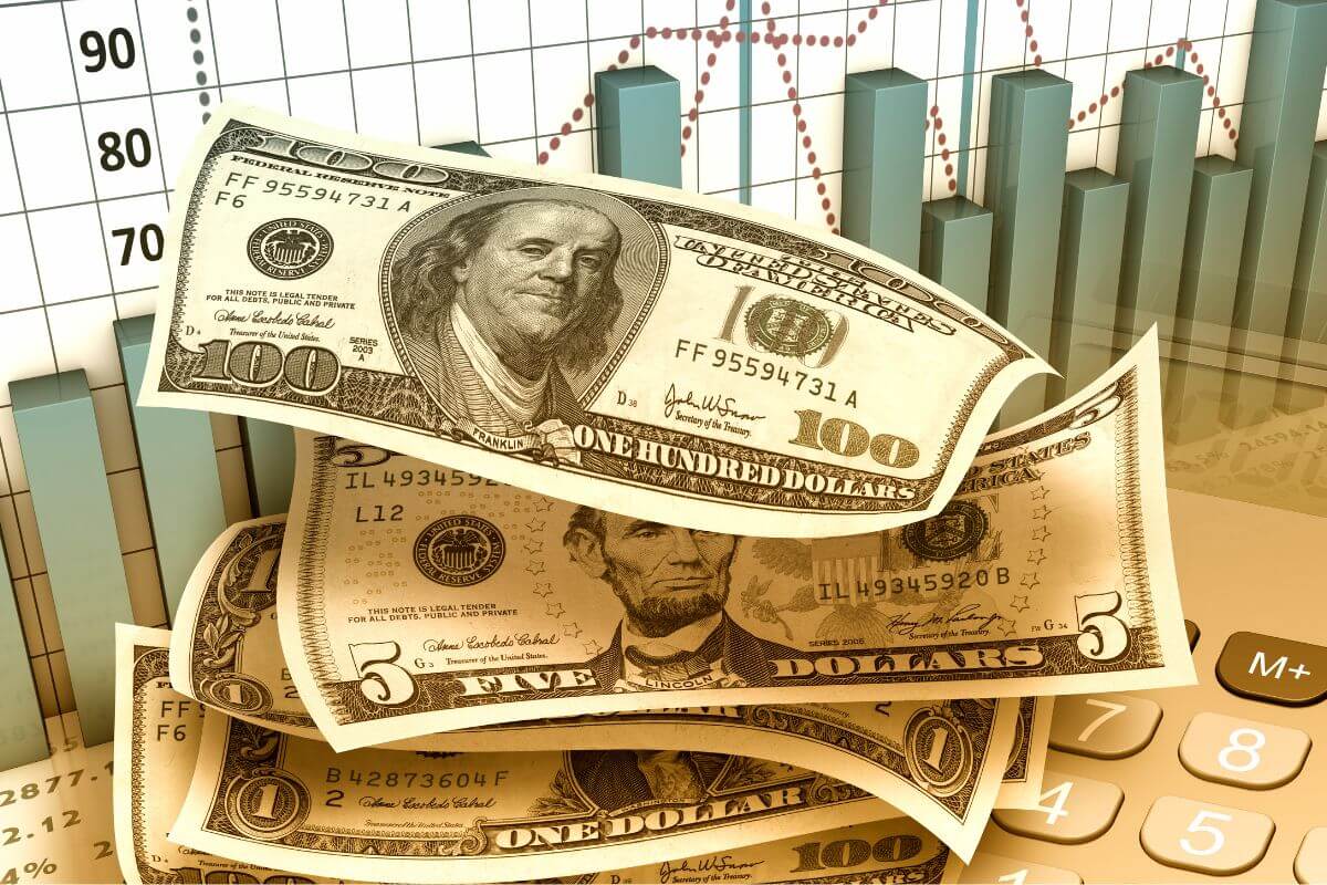 A picture shows a money investment concept.