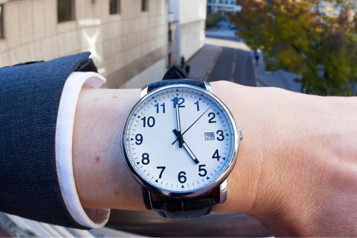 A picture of a watch.