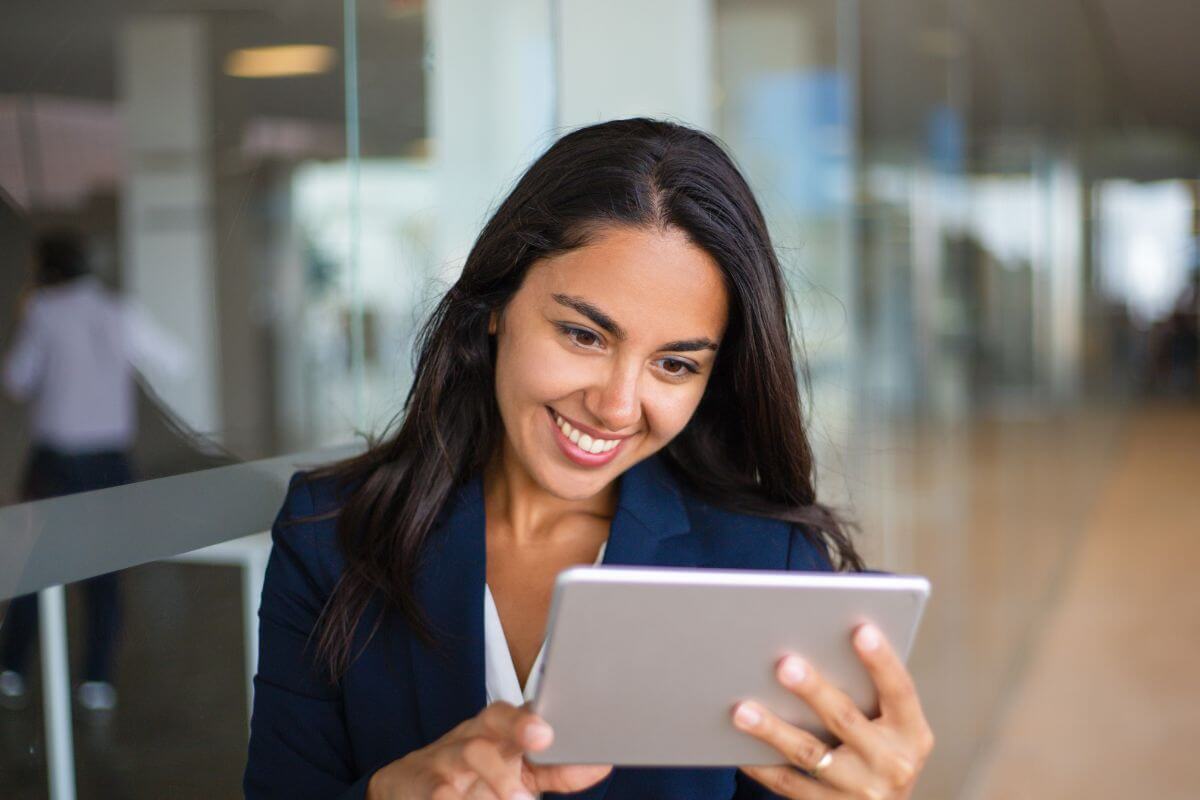 A picture of someone smiling.