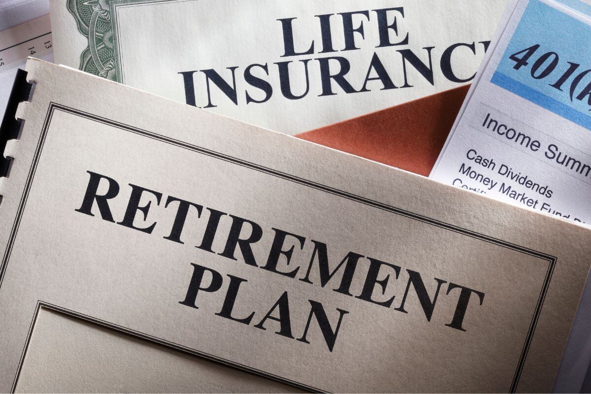 A picture of a retirement plan and the likes. 