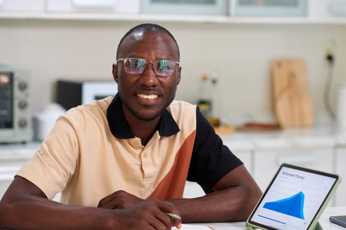 A picture of someone planning.