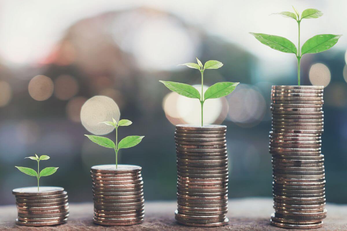 A picture of someone with investments.