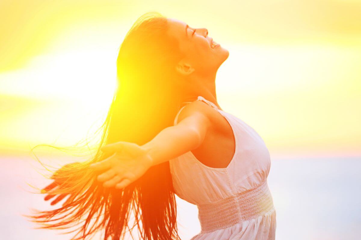 A picture of someone free.