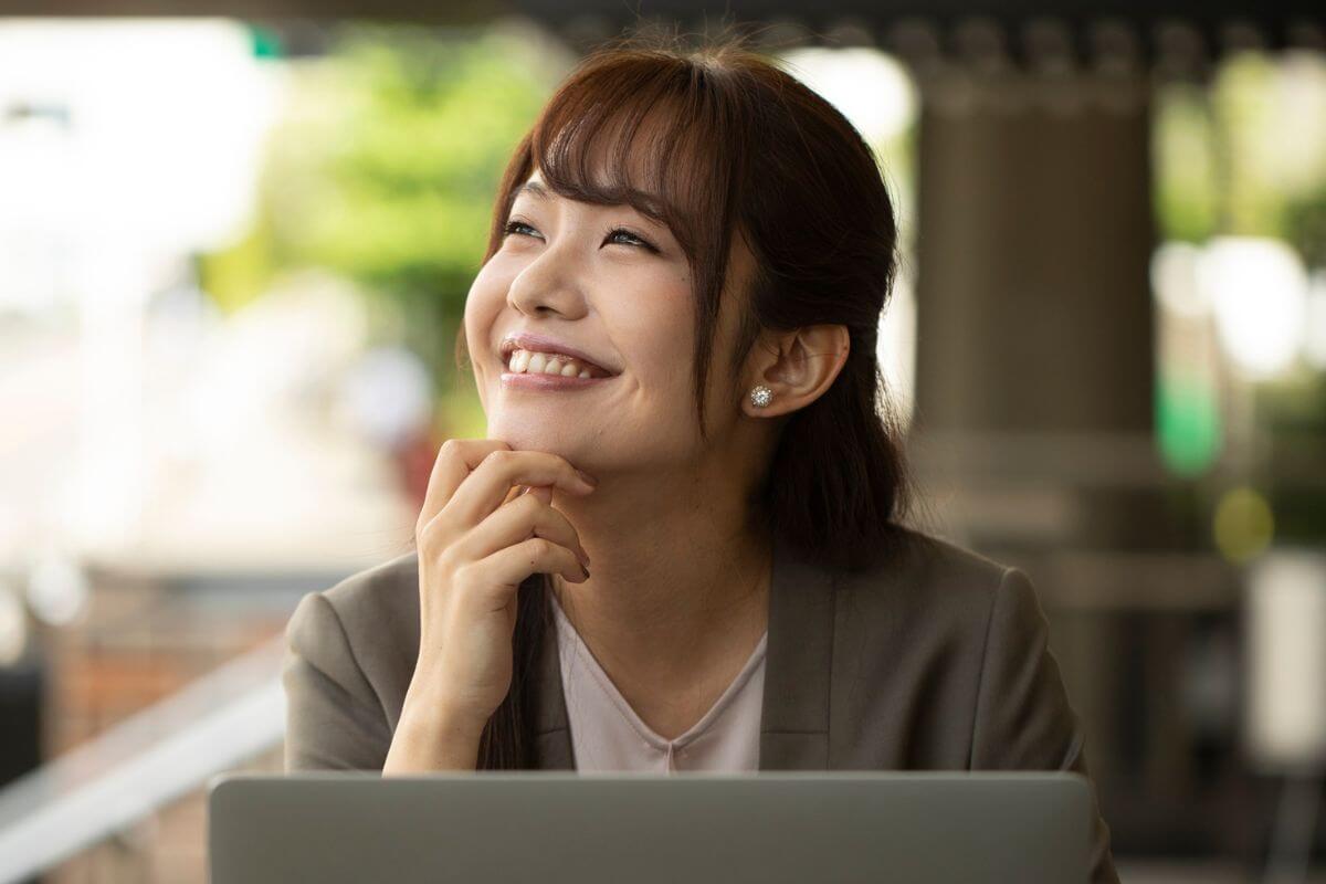 A picture of someone smiling.