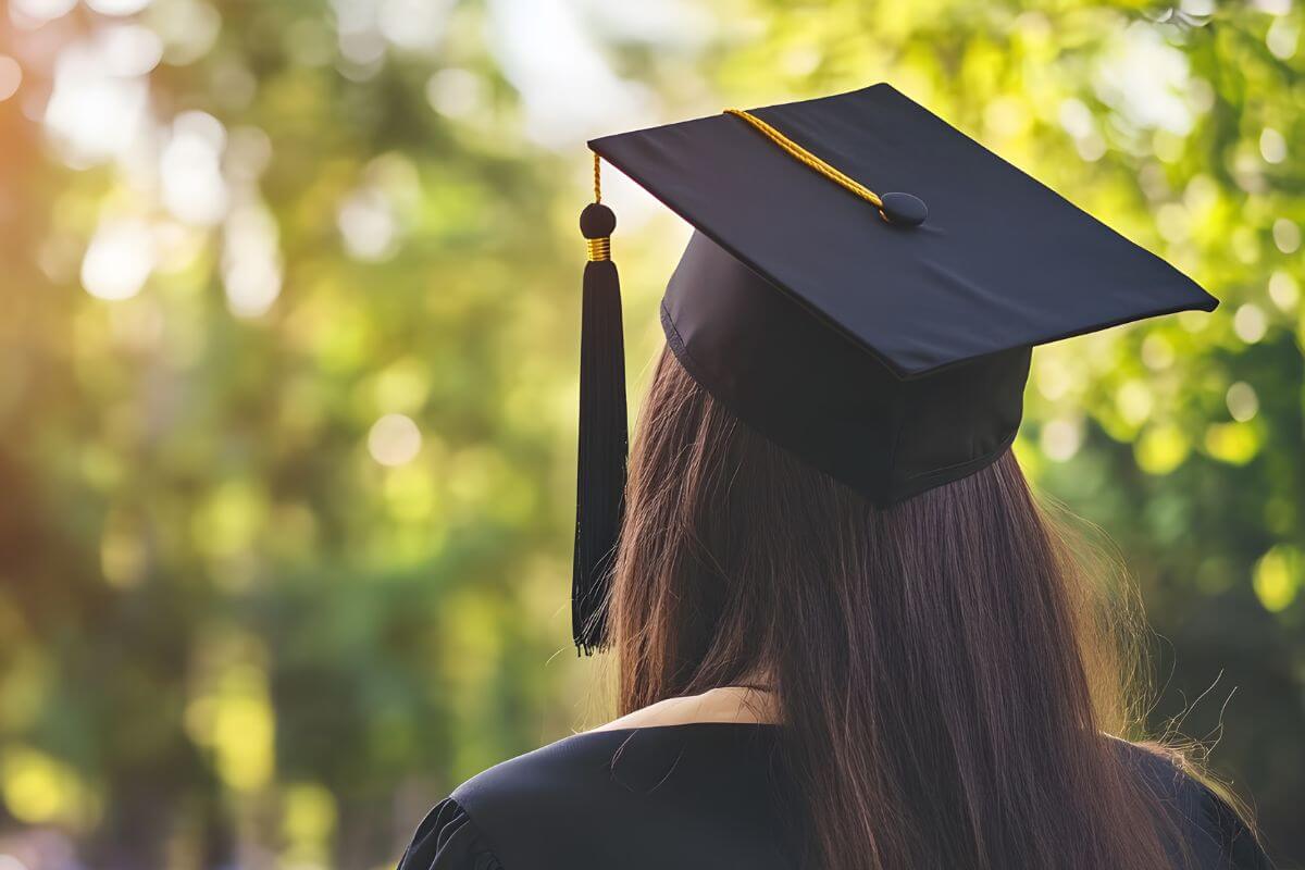 A picture of a fresh graduate. 