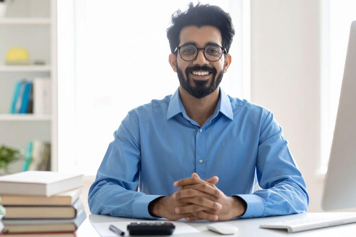 A picture of someone smiling.