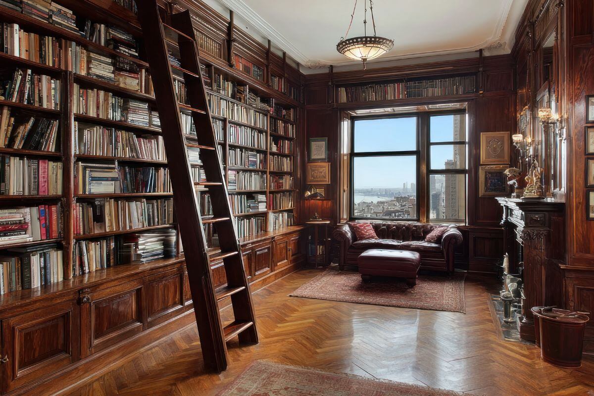 A picture of a library.