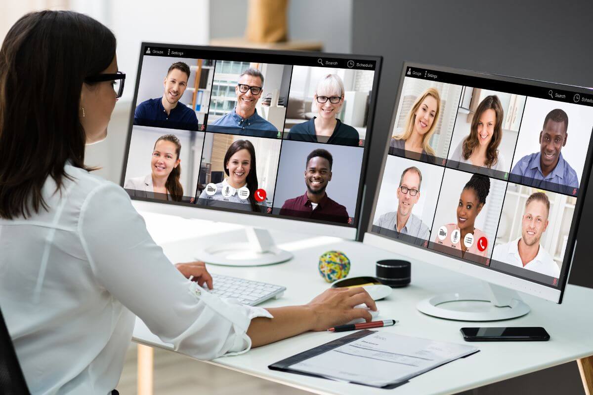 A picture of a webinar.