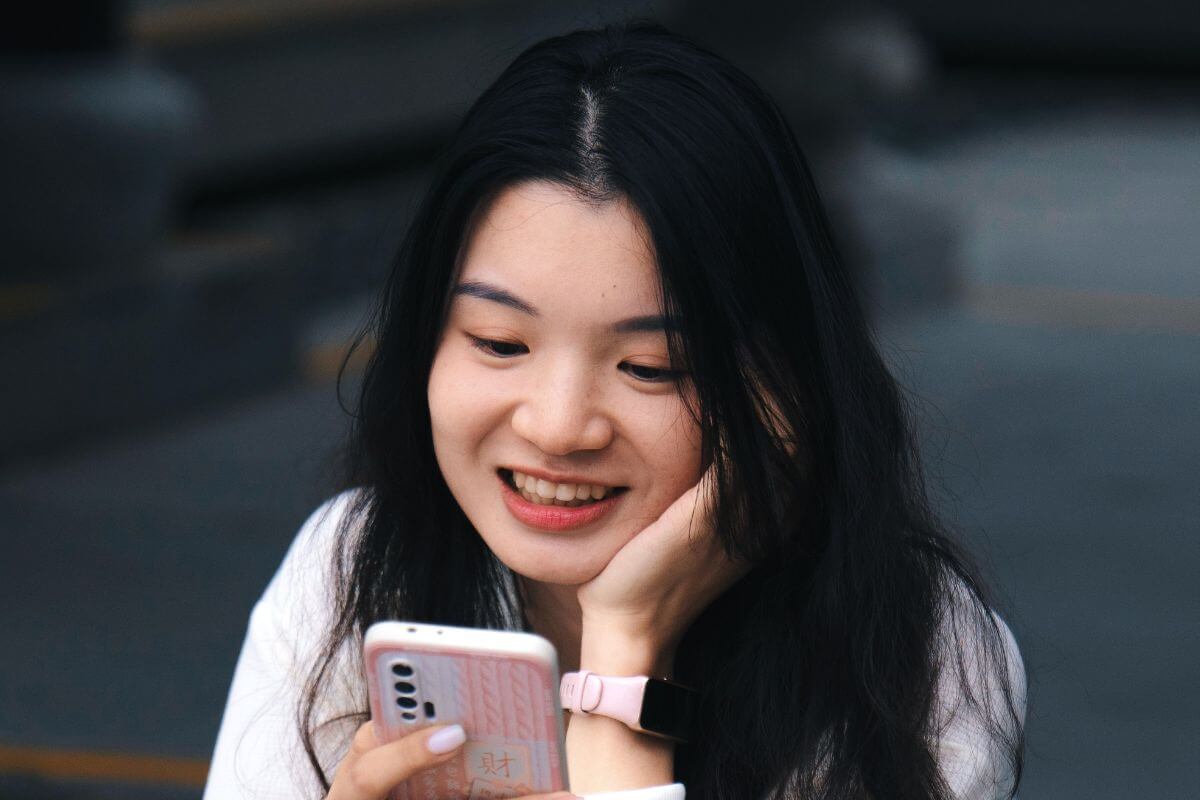 A picture of someone smiling.