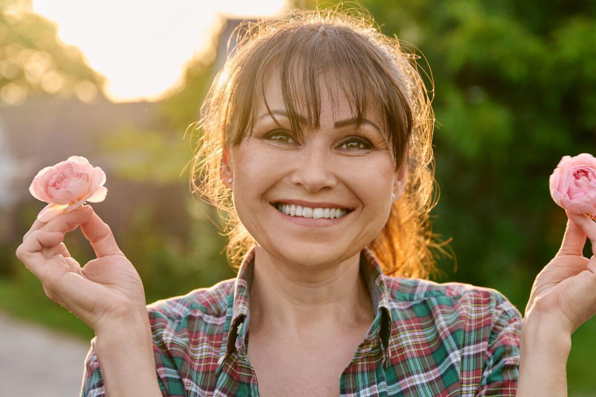 A picture of someone smiling.