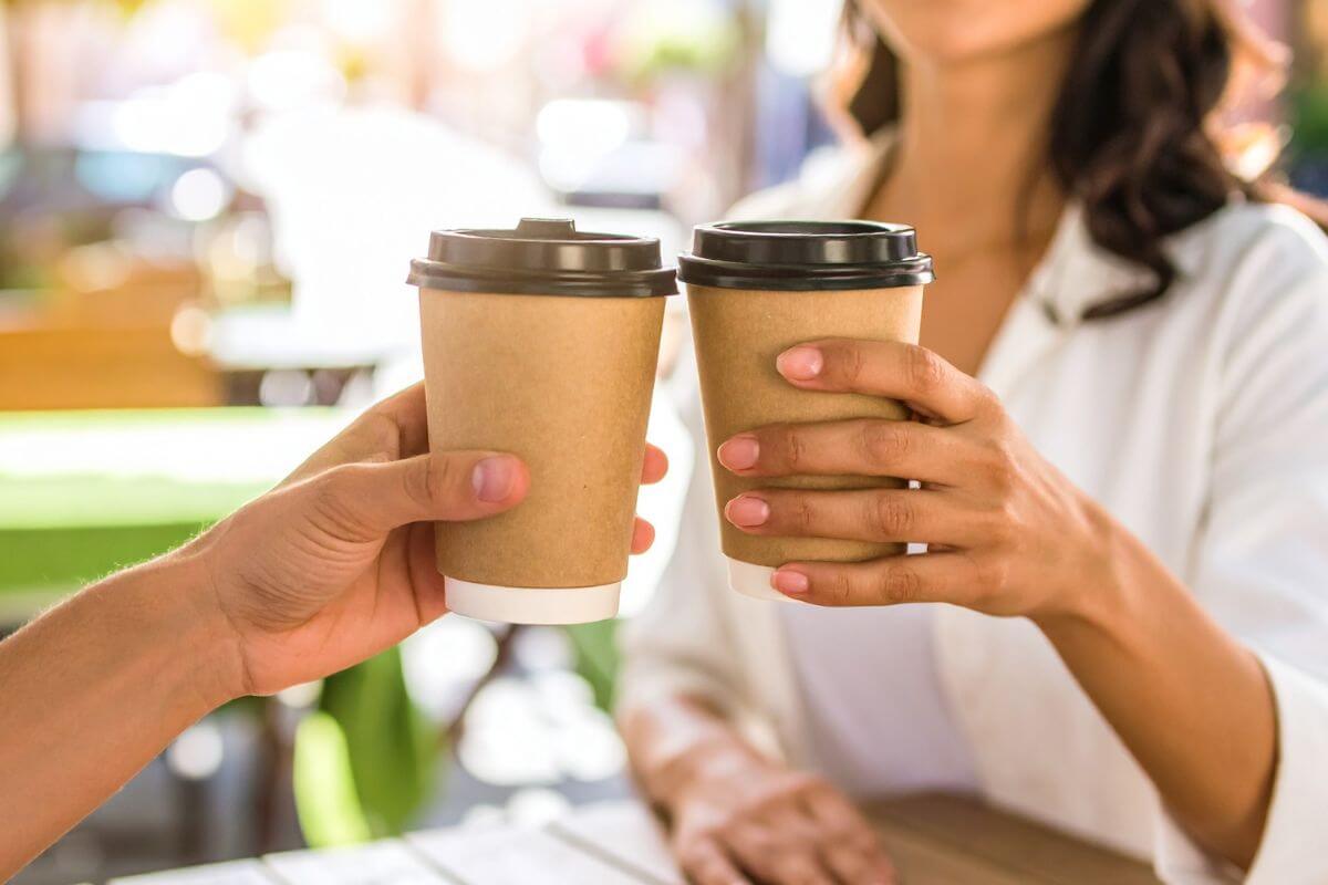 A picture of someone with her friend. 