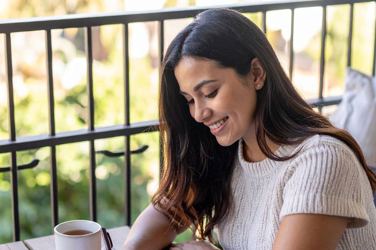 A picture of someone smiling.