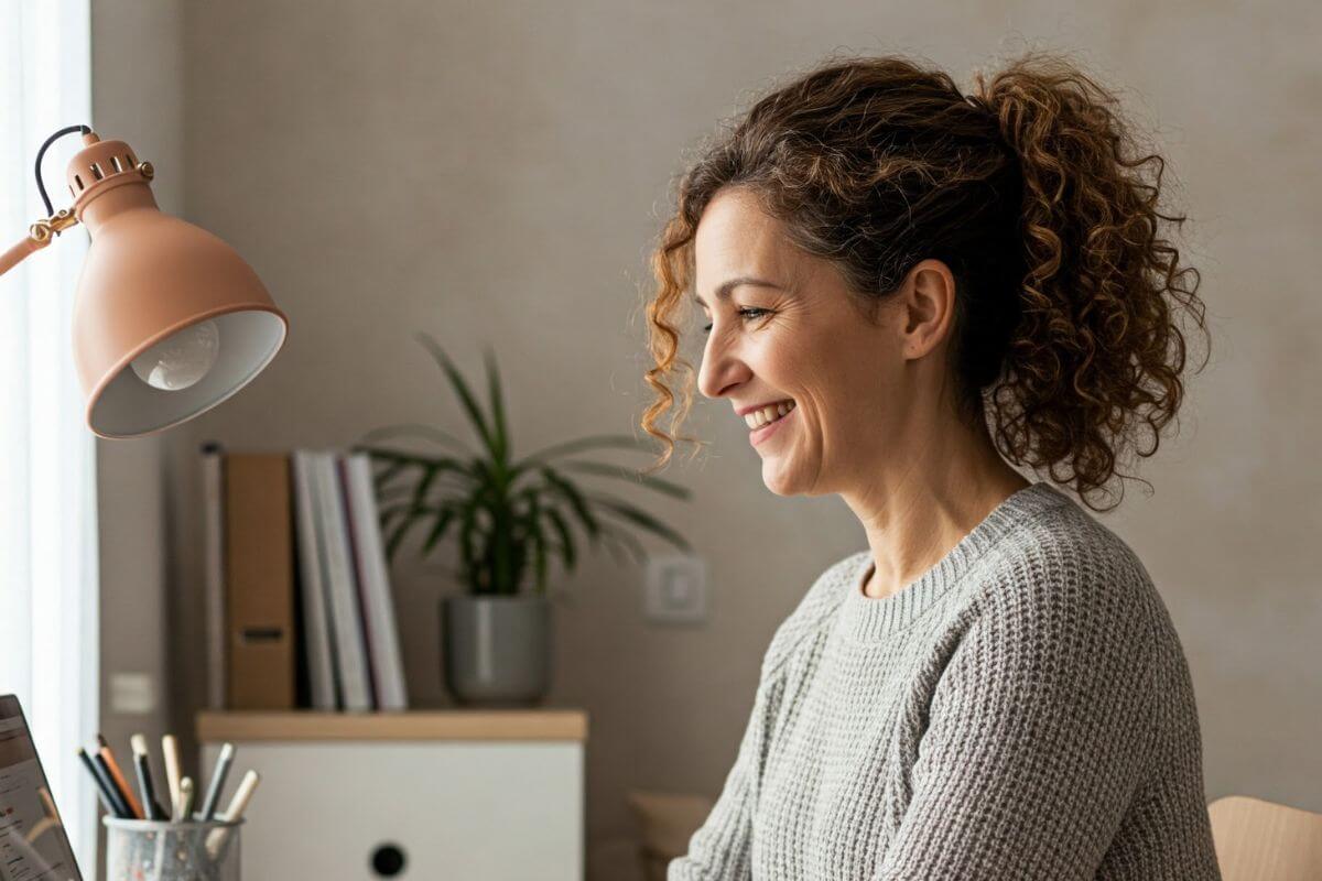 A picture of someone smiling.