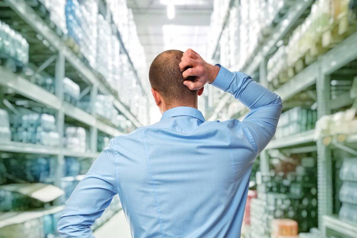 A picture of someone scratching their head.