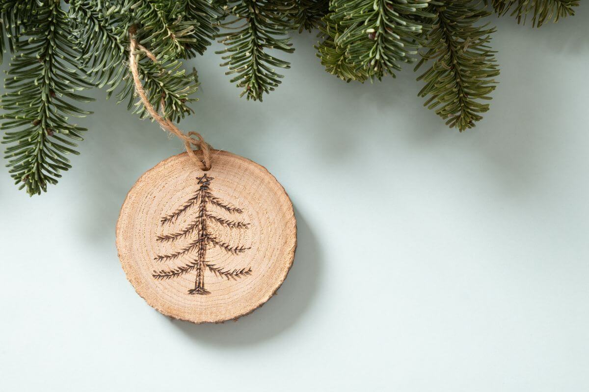 A picture of a DIY ornament.