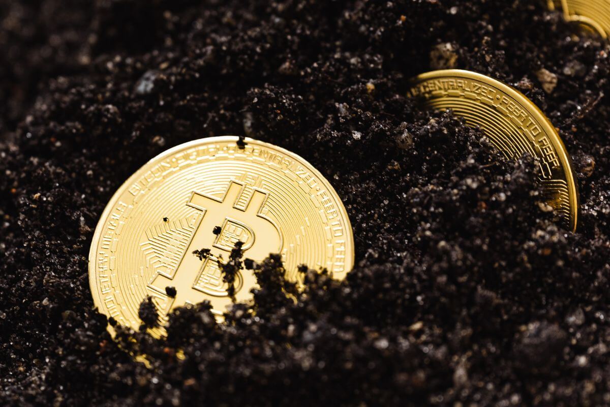 A picture of a Bitcoin token.