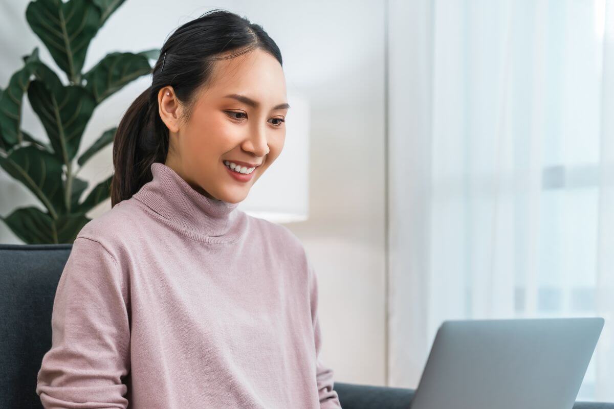 A picture of someone smiling.