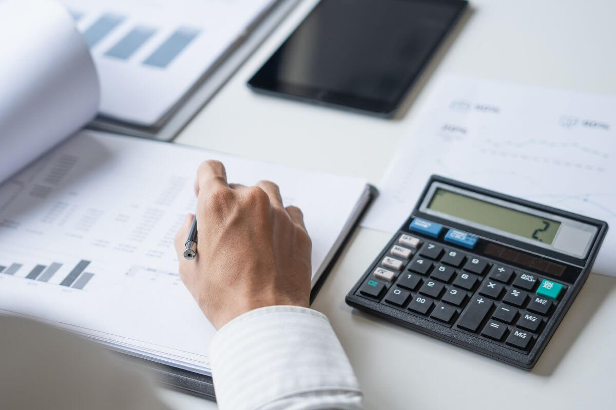 A picture of someone looking at audits.