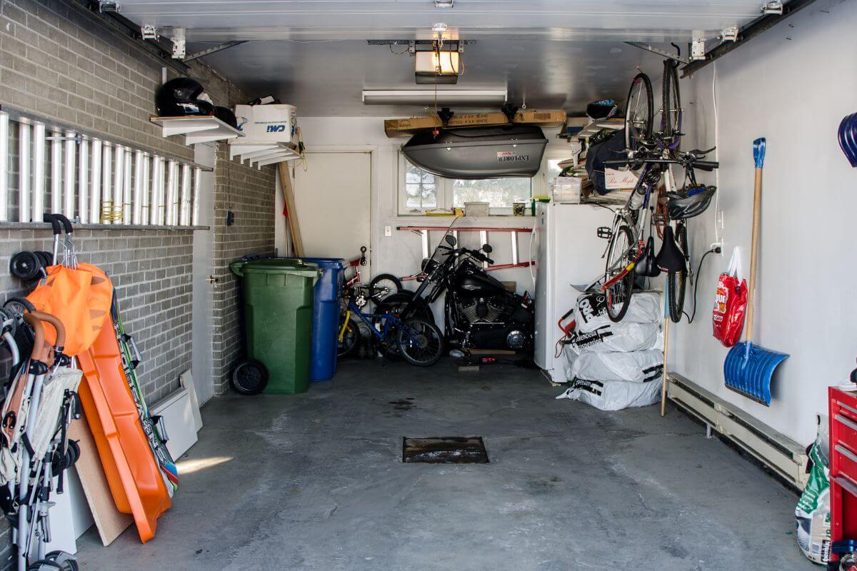 A picture of a garage space.
