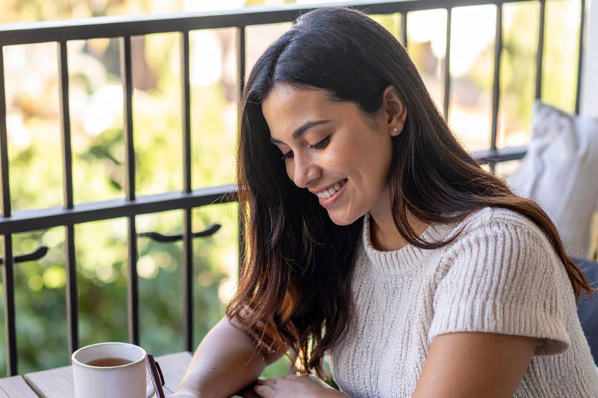 A picture of someone smiling.