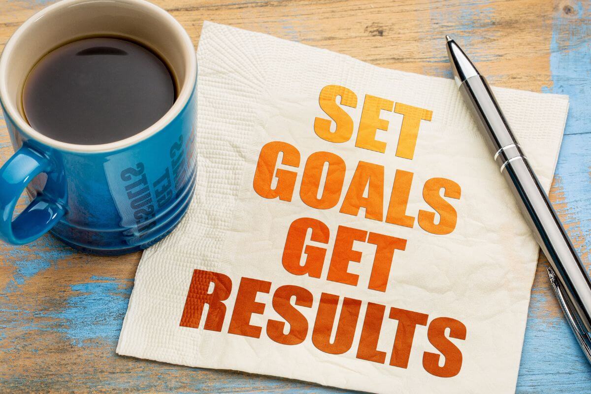 A picture of setting goals.