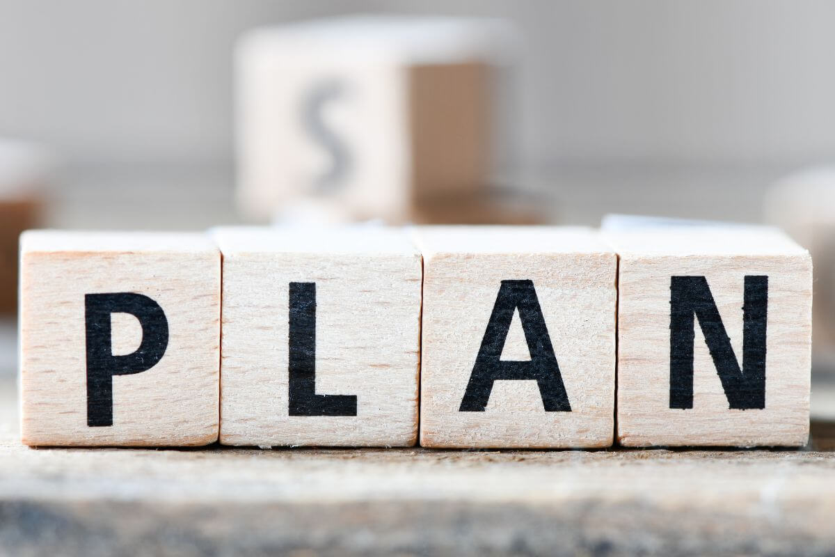 A picture shows a plan wording.