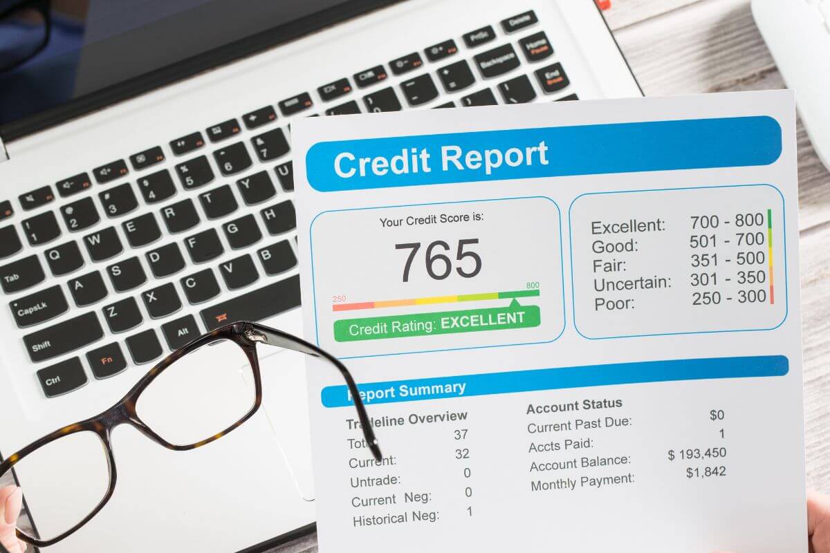 An image of a credit report.