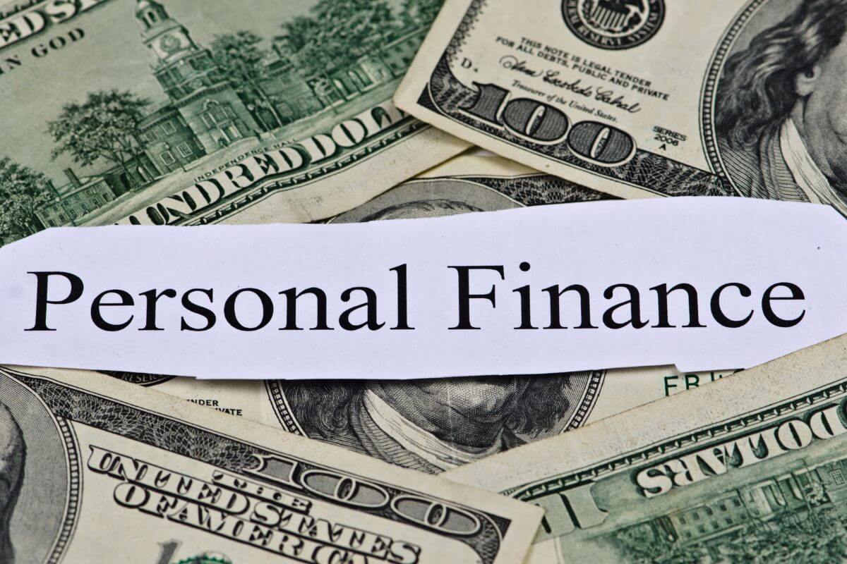 A picture of a paper with personal finance wording.