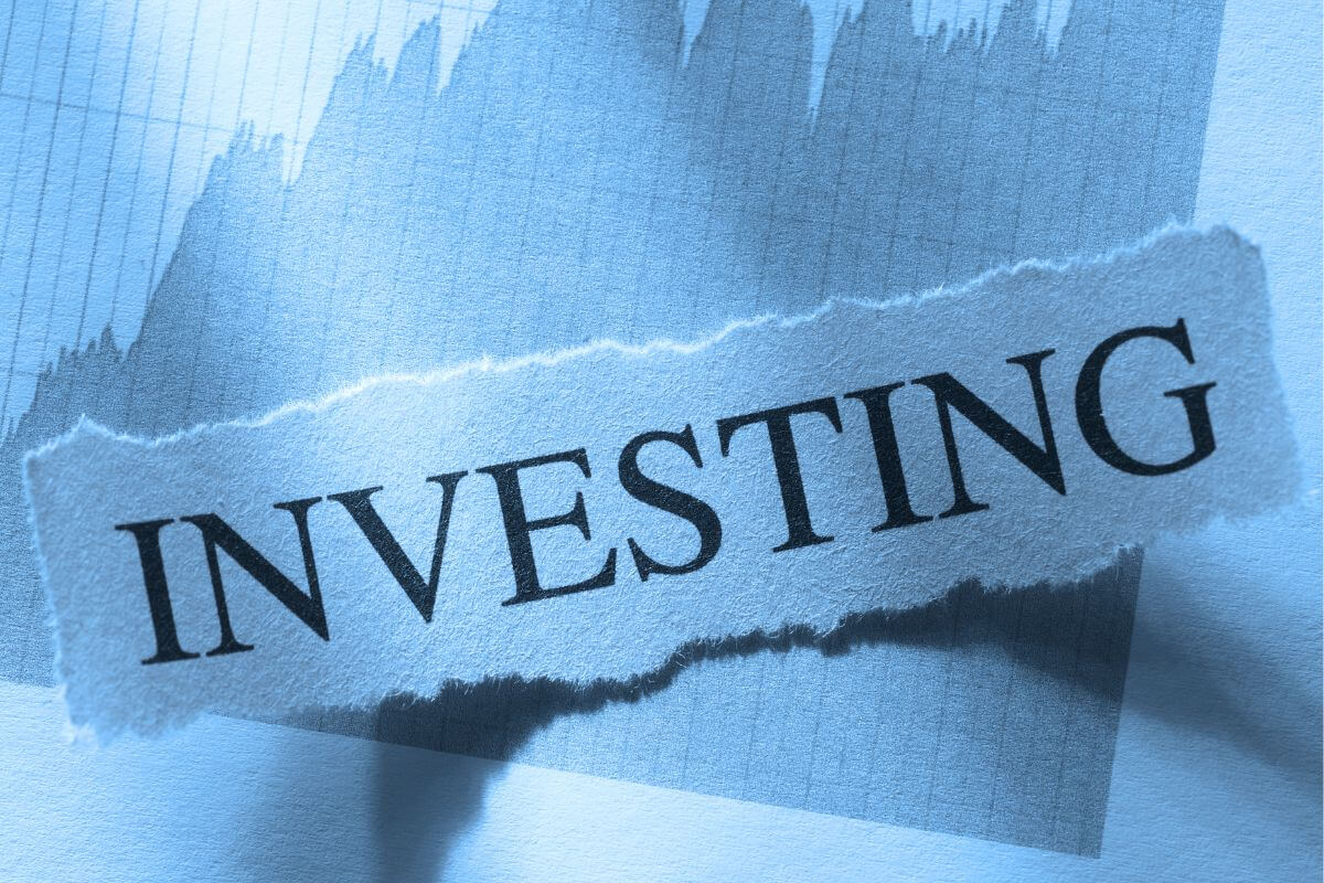 An image of a paper with investing wording.