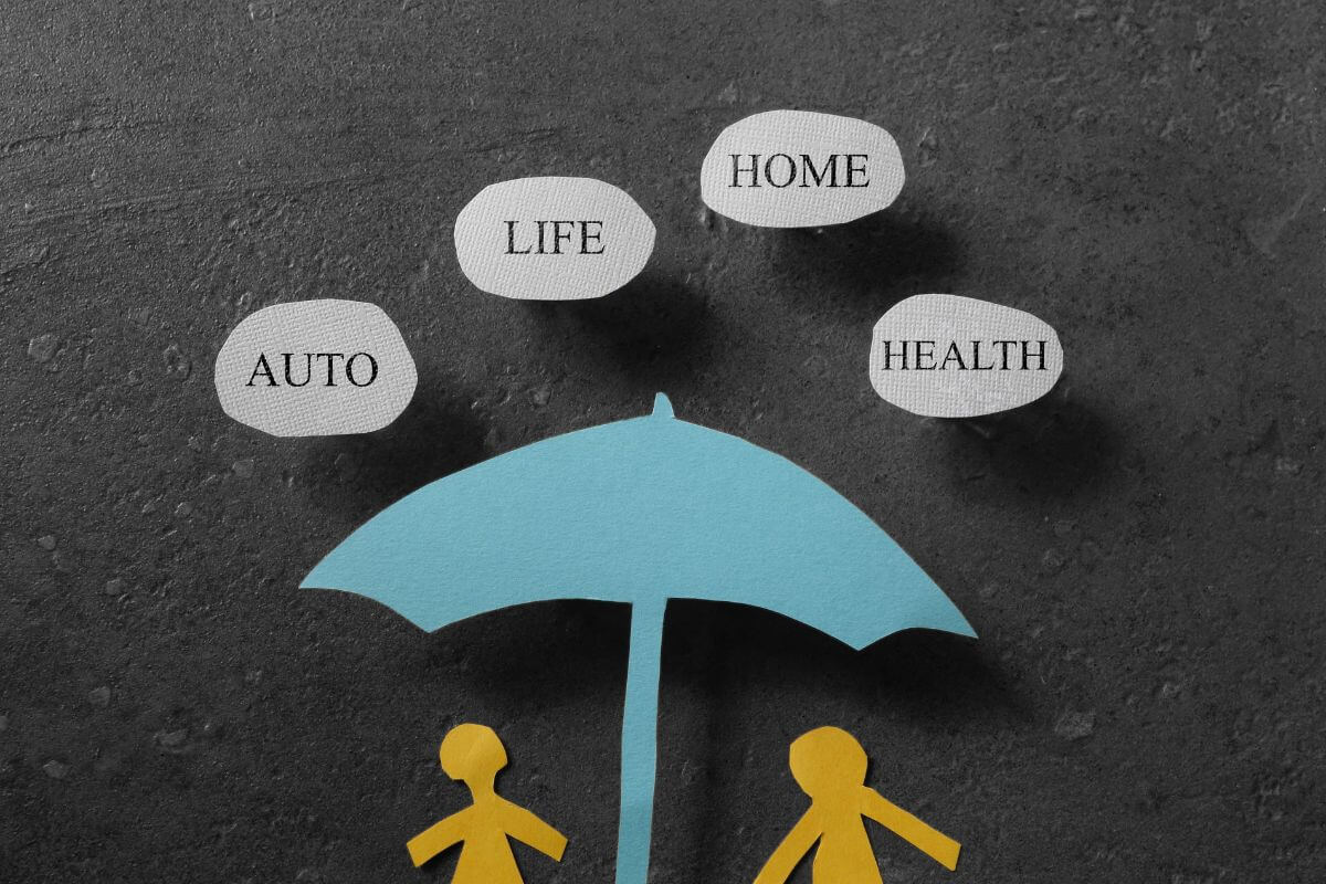 A picture of a representation of an umbrella coverage.