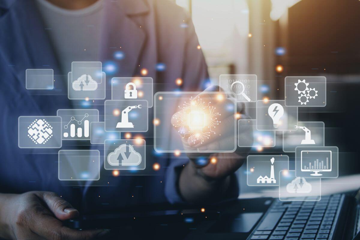 Une image de représentations de produits numériques.