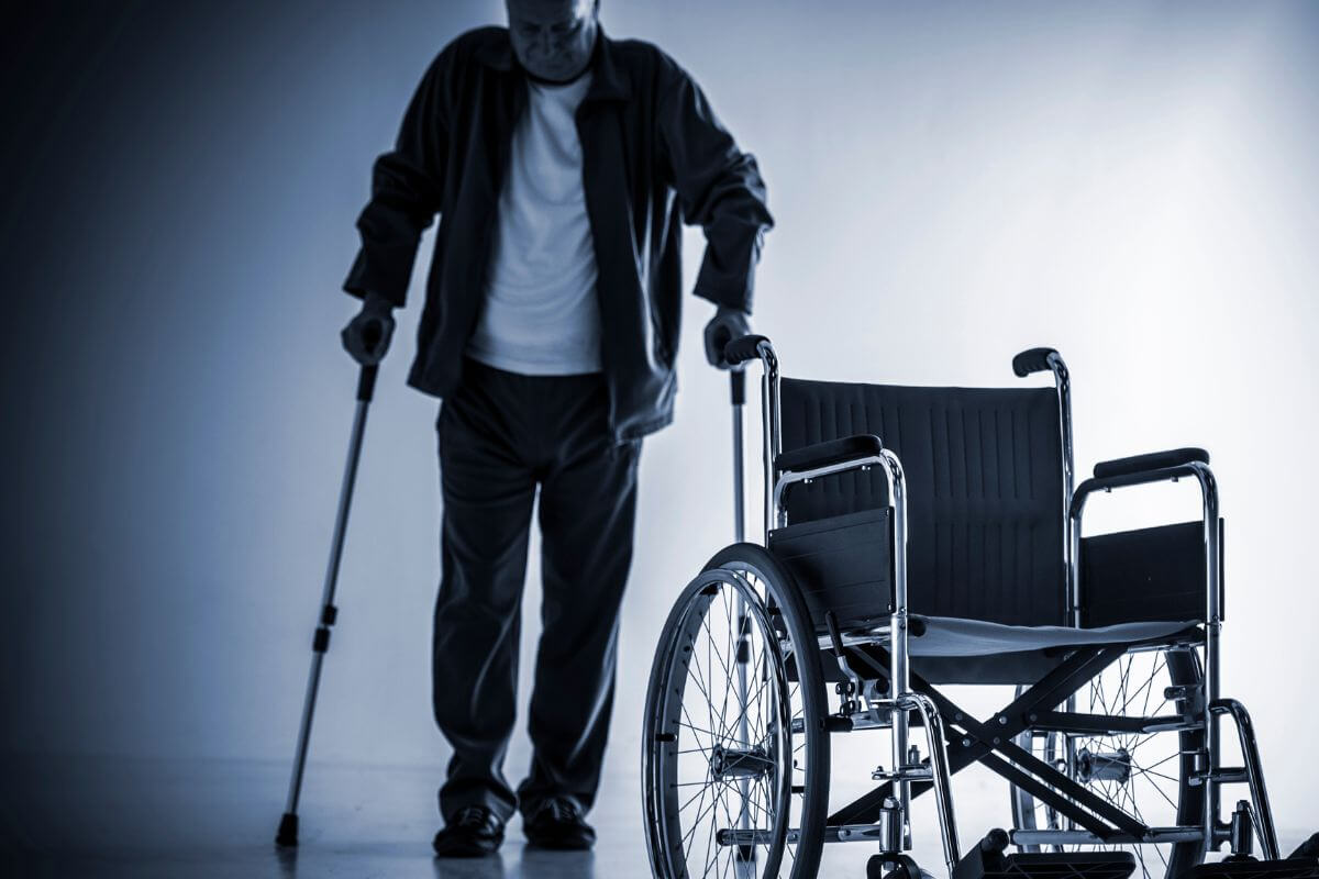 A picture of a disabled retiree.