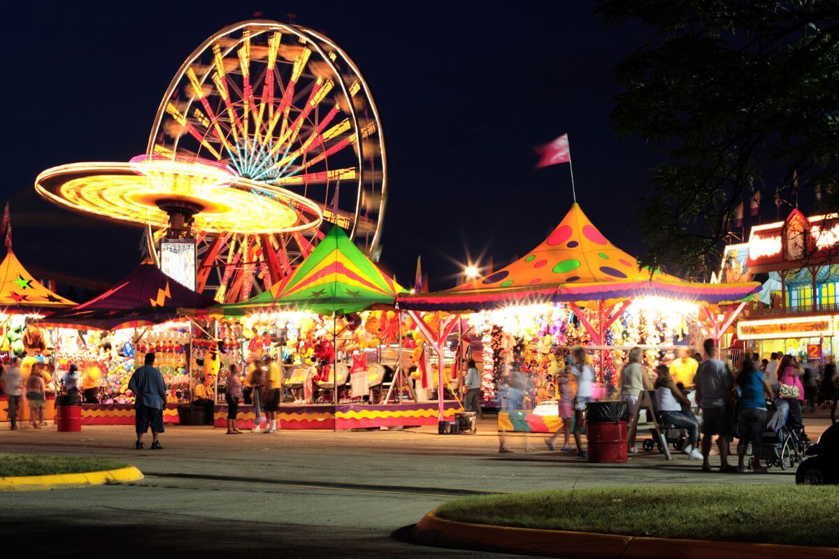 A picture of a carnival.