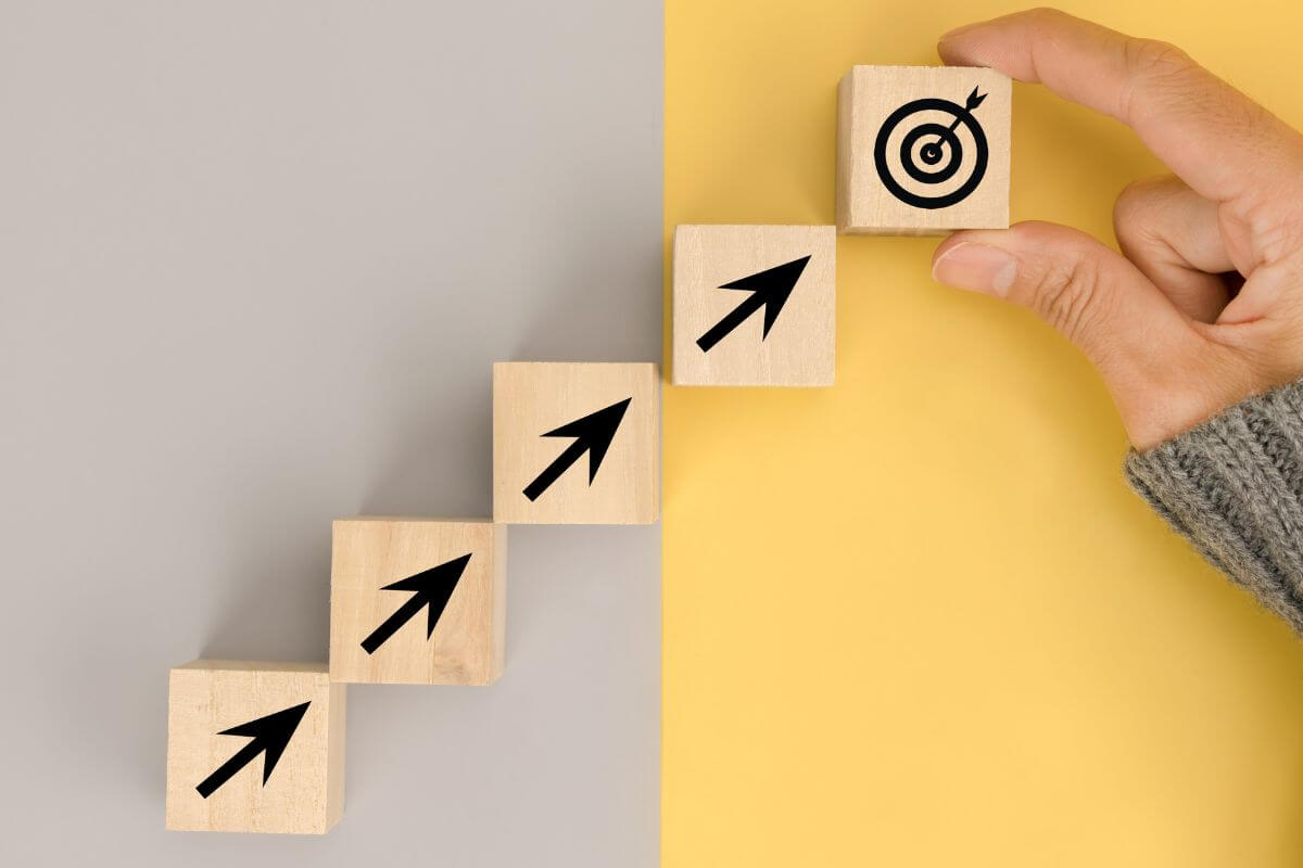 Une image d'une direction vers le but.