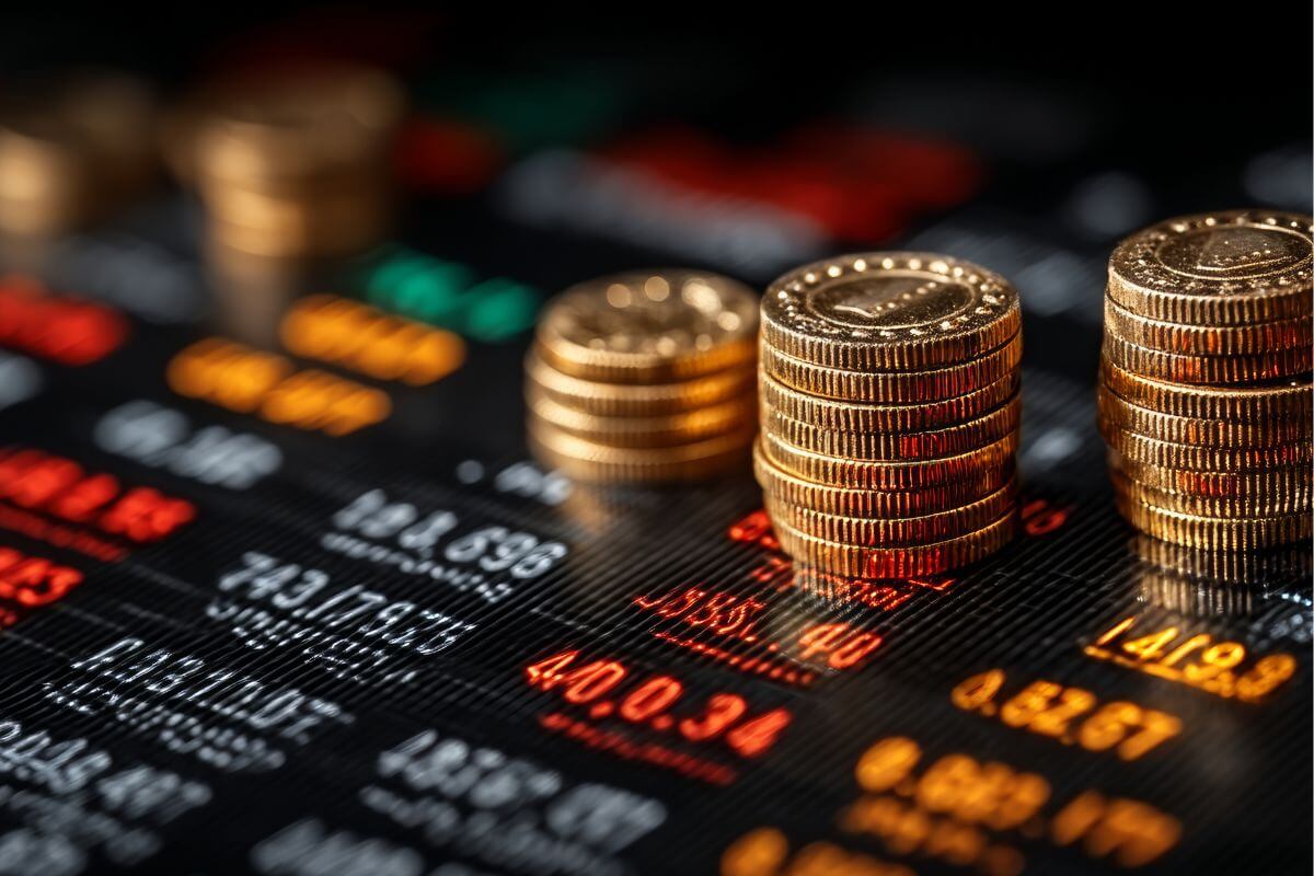 A picture of the stock market.