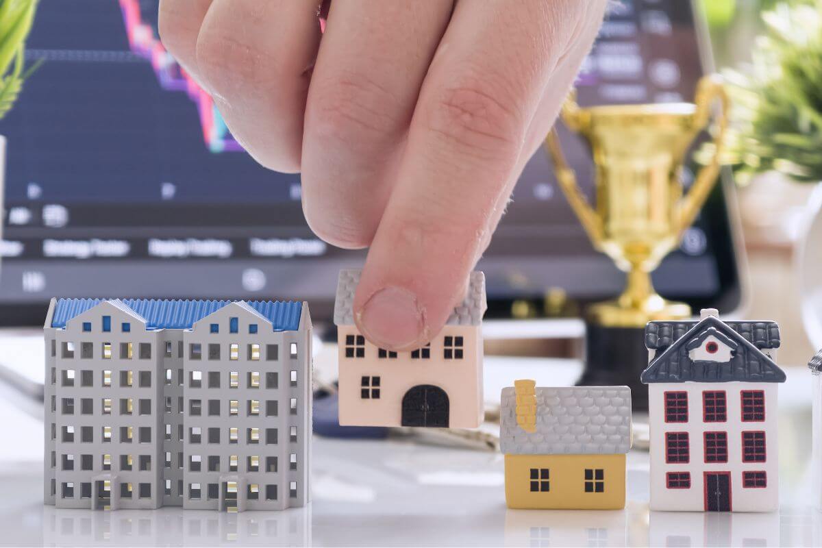 A picture of real estate figures.